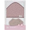 Interbaby Set Neonato Accappatoio con Cappuccio 1x1 m · MUSSOLA Puntos · Makeup Bianco Maquillaje · 100% Cotone & Bavlagino Rotondo 20x20 cm · INTERBABY