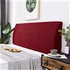 YUPAK Copri/copertura Testata Letto Matrimoniale Elastica, Copritestata Fodera Protezione Peluche Testata Addensare Elastico All-inclusive Coperchio Europeo Soft Cover Lavabile,WineRed-170~180CM