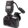 Meike MK-14EXT LED E-TTL Macro Anello Flash Per Canon 5D II III 6D 7D 60D 70D 700D SLR con 8 Adattatore Anello