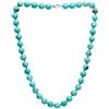 Treasure Bay TreasureBay FAB collana di turchese della pietra preziosa con perline in metallo argento con fascino goccia penndant - presentato in una bella confezione regalo di gioielli