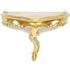 LIGUORO SHOP Mensola In Stile Barocco Veneziano Console Finto Vintage Shabby Chic cm 23 x 18 x 10 (Gold)