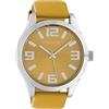 Oozoo Orologio da donna con cinturino in pelle Classic Color Line XL 47 mm, Marrone - C10235, extra groß, cinghia