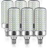Tebio LED Argento Mais lampadine E14 25W Small Edison Screw Equivalente a 200W 2500LM Non Dimmerabile 6000K Bianco Freddo Lampadine a candela, 6 pezzi