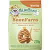 Mulino Bianco BuonFarro, Biscotti Frollini con Farina Integrale di Farro, Mandorle e Miele, Ricchi di Fibre, Senza Latte e Uova in Ricetta, Confezione 270g