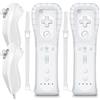 MOICUCU Wii Remote Controller e Nunchuck, telecomando wireless Wii Controller Remote Plus con Nunchuck con cinturino in silicone per controller Wii/Wii u (senza Motion Plus)