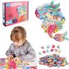 UGBO Puzzle Bambini Jigsaw Puzzle Animali Sirenetta 128 Pezzi Giochi Educativi Montessori per Femmina Maschio Puzzles Mare 3 4 5 6 7 8 9 Anni Ragazza Ragazzo Adulto Regalo