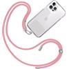 TBOC Cordino Catenella Laccio Strap Porta Cover [Rosa] per Telefono Cellulare da Collo - Tracolla Catenina con Cordini da Phone Cellulari Telefoni Accessori Universale Laccetti Donna Uomo