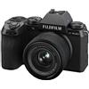 FUJIFILM X-S20 Fotocamera Digitale Mirrorless 26MP, Kit XC15-45mmF3.5-5.6, Sensore CMOS X-Trans 4 APS-C, X-Processor 5, IBIS, Filmati 6.2K 30p, Mirino EVF, Schermo LCD 3 Vouch vari-angle, Nero