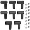 JNNJ 16Pcs Cuffia Bobina Candela in Gomma, Stivale per Candele per Cavi Da 6-10 Mm, Kit di Pin Del Terminale di Avvio Del Cavo Della Bobina, Tappo di Terminali a 90 Gradi per Candela per Veicoli