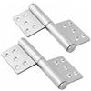 QWORK® 2 cerniere per porte in acciaio inossidabile cerniere per cancelli per carichi pesanti cerniera avvitabile per porte in legno, angolo di apertura a 360 gradi, 132x100x18mm