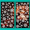 AWCIGG 228 Pezzi Vetrofanie Adesivi di Natale per Finestra con Fiocco di Neve Invernale Adesivi a Tema Natalizio Invernale Fiocchi di Neve Statici in PVC Removibile