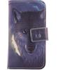 Lankashi Wolf Design Custodia Portafoglio in PU Pelle Caso Guscio Protettiva Cover con Porta Carte Skin Case per NGM Forward Zero 5