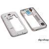TOKA-VERSAND Telaio medio per Samsung Galaxy S4 i9505 argento con jack per cuffie, l'altoparlante, il volume flex e tasto di accensione