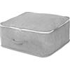 Compactor - Borsa portaoggetti con cerniera, 46 x 46 x 20,5 cm, colore: Grigio
