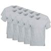 Fruit of the Loom, T-shirt da uomo con scollo a V Valueweight (confezione da 10), grigio., L