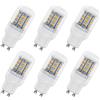 SCNNC Lampadina LED GU10 Tubo 4W AC 230V, 400LM Bianco Caldo 3000K, Non Dimmerabile, Equivalenti Alogene 40W, 24 SMD 5730 LED GU10 Tubo per Plafoniera, Applique, 6 Pezzi