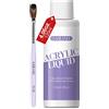 SAVILAND Monomero per Acrilico Unghie 120ML con Pennello Acrilico 12#