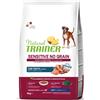 Natural Trainer Sensitive Adult Grain Free Medium/Maxi Trota - 3 Kg Monoproteico crocchette cani Croccantini per cani
