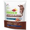 Natural Trainer Sensitive Adult Grain Free Trota e ananas - 300 gr Monoproteico crocchette cani Croccantini per gatti