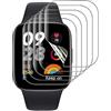 TMahhbid [5 Pack] Hydrogel Pellicola Protettiva Schermo per Xiaomi Redmi Watch 3 Lite/Redmi Watch 3 Active, [Film flessibile] Morbida TPU Protezioni Schermo [Trasparente HD]