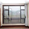 Yuly Rete di protezione per finestre, autoadesiva, per finestre, zanzariera, per balcone, cucina, con cerniera, 70 x 100 cm
