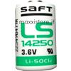 Saft batteria litio 3,6V 1200mAh 1/2 AA ER14250 - LS14250
