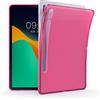 kwmobile Custodia Protettiva Tablet Compatibile con Samsung Galaxy Tab S8 / Galaxy Tab S7 Cover - Cover Trasparente Morbida Silicone Tablet fucsia/trasparente