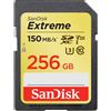 GielleService Scheda Memoria Sandisk Extreme SDXC 256 GB UHS-I V30 U3 Classe 10 150 MB/s