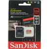 GielleService Scheda Memoria Sandisk Extreme Micro SDXC 256 GB UHS-I U3 V30 A2 Classe 10 160 MB/s + Adattatore SD