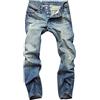 vokkrv 2023 Jeans Uomo Elasticizzati Slim Fit Pantaloni Lunghi Casual Denim Stretch Skinny Moda Jean Sportiva Jogging Pantaloni con Tasca Autunno Inverno Pantaloni Jeans