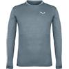 Salewa Maglietta da Uomo Puez Dry M L/S, Blu Java Melange, Small