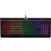 HyperX Alloy Core RGB, Tastiera da Gaming Cablata, 6 Effetti di Luce e 3 Livelli di Luminosità, Telaio di Plastica Rinforzata, Tasti Morbidi e Silenziosi, Resistente all'Acqua, Layout Spagnolo, Nera