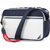 Nautica High Seas Camera Crossbody, Indaco/Bianco, indaco/bianco