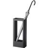 Yamazaki 4929 TOWER Slim Umbrella Stand, black, Steel/Silicone, 22 x 12 x 50 cm