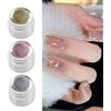 BSMKCL Smalto gel UV 3 colori metallizzato, nail art 3D, creativo elastico, smalto metallico, colla, fai da te, manicure, salone per unghie, vernice, oro, argento, rosa