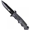 V-STORM COLTELLO LAMA LISCIA NERO CON FRANGIVETRO E TAGLIA CINTURA