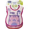 CHICCO Ch Bavaglino Pappa 6m 3pz Girl