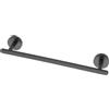 Feridras Barra Porta Asciugamani 35 Cm In Acciaio Nero Design Moderno Fissaggio A Parete