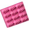 Selecto Bake 12 cavità Lazy Pigs Stampo in silicone 12 porcellini in una coperta Stampo in silicone per dolci, simpatico maialino rosa per cioccolato, caramelle, sapone