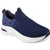 Skechers 149684 Nvy, scarpe sportive Donna, Marineblau Gestrickt Violetter Rand, 35.5 EU