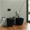 Parama Sanitari filomuro in ceramica nero opaco vaso rimless con copriwc soft-close e bidet | Europa
