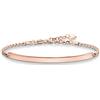 THOMAS SABO Bracciale da Donna in Argento 925 32000172, 15, Argento Sterling Placcatura in Oro Rosa 750