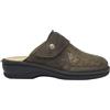 Scholl CIABATTA ROBERTA ELASTICO+PELLE SCAMOSCIATA BIOPRINT SOLETTA RIMOVIBILE VERDE OLIVA 38