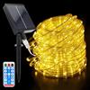 Acxilexy 22M 200LED Luci Solari Tubo Esterno, Catena Luminosa Solare Tubo, 8 Modalità Illuminazione Lucine, Impermeabile Luci Stringa, Stringa Luci Corda Tubo per Matrimoni, Feste e Natale