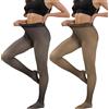 Merlvida Collant Felpati Donna Invernali - Taglie S-3XL | Calze Termiche Donna Effetto Trasparente | Leggings Termici in Pile Imbottito - Calzamaglia Termica Spessa e Calda