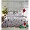 Charlotte Thomas Set di biancheria da letto singolo con copripiumino e federe natalizie multicolore