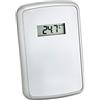 TFA Dostmann Trasmettitore di temperatura 30.3194, ricambio per stazione meteo TFA Look (35.1123), con display, argento