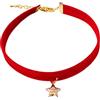 Haloppe Collana per animali domestici con ciondolo a forma di mini stella, per animali domestici, gatti, cani, collare ornamentale, catena di estensione, design per