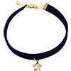 Haloppe Collana per animali domestici con ciondolo a forma di stella per animali domestici, gatti, cani, collare ornamentale, catena di estensione, design per animali domestici, blu
