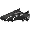 PUMA Vitoria Fg/AG Jr, Soccer Shoe Unisex-Bambini, Black White, 28 EU